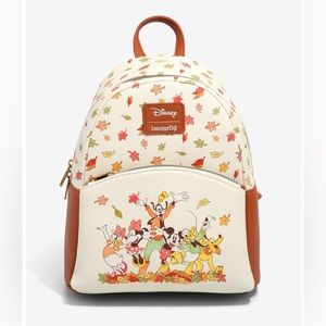 NWT Disney Loungefly fall leaves backpack